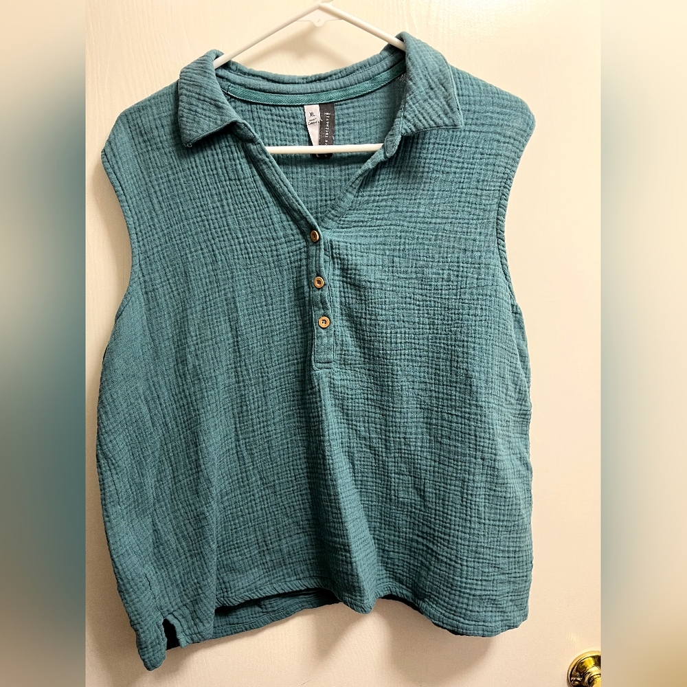 Jaclyn Intimates Teal Tank In Size Xl